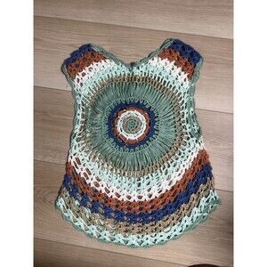 Multicolor Crochet Sleeveless Top